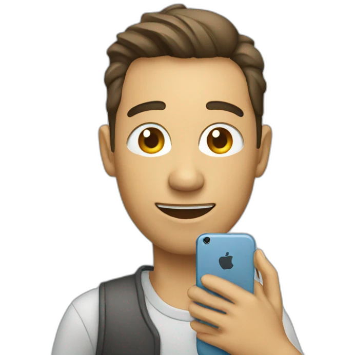 human with phone emoji