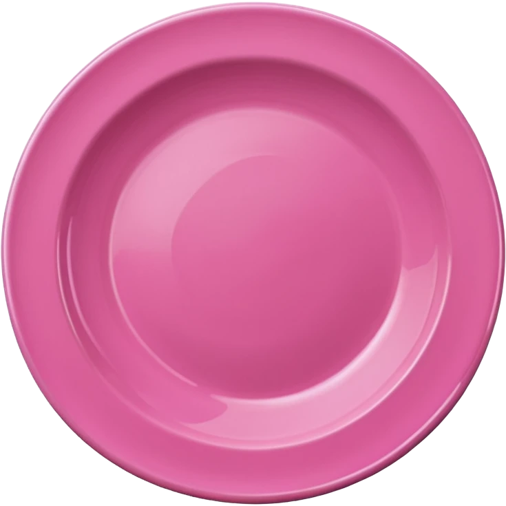 Pink plate emoji