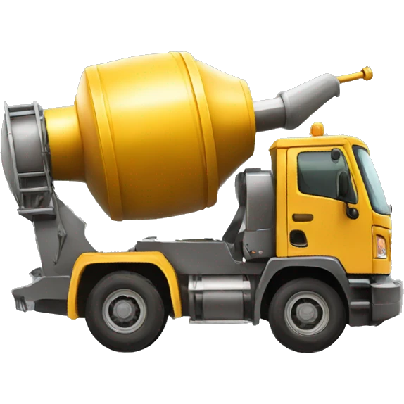 golden cement mixer  emoji