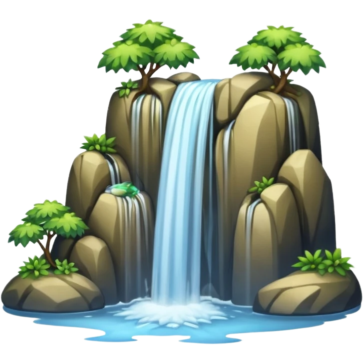 water falls different type natural water sources emoji