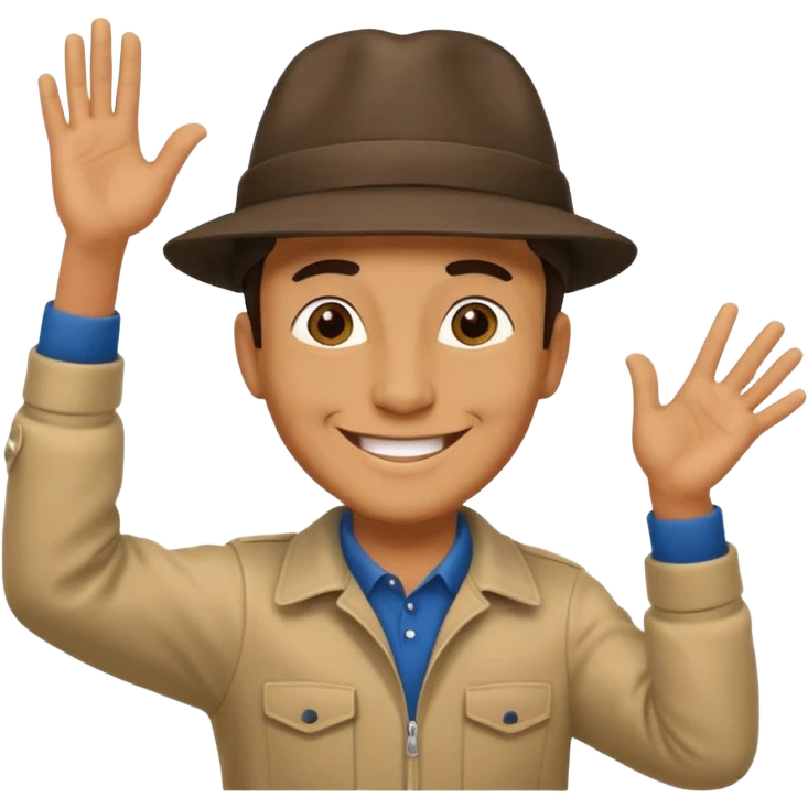 Man doing the metro an dance emoji