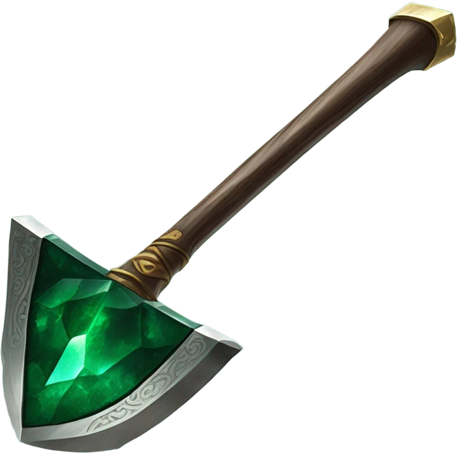 Emerald Axe emoji