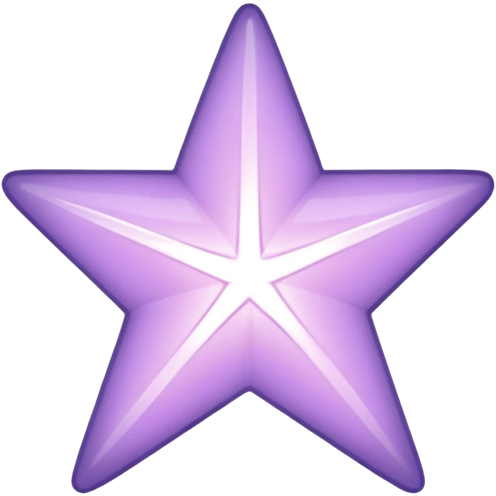 light lilac star emoji