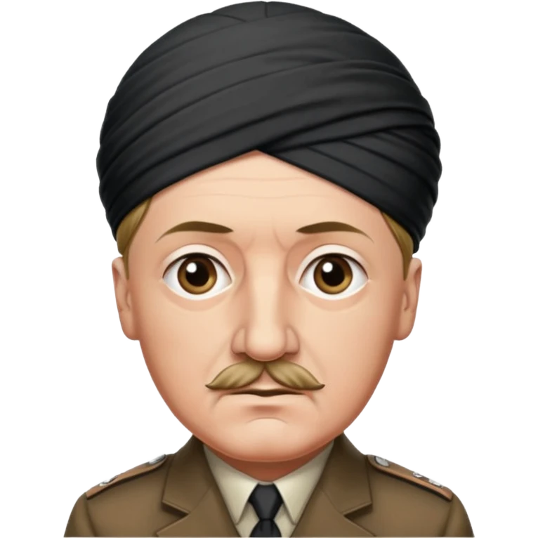 Adolf hitler in a turban emoji