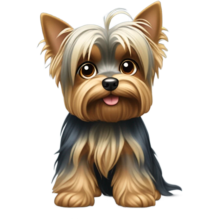 Teacup Yorkshire terrier  emoji