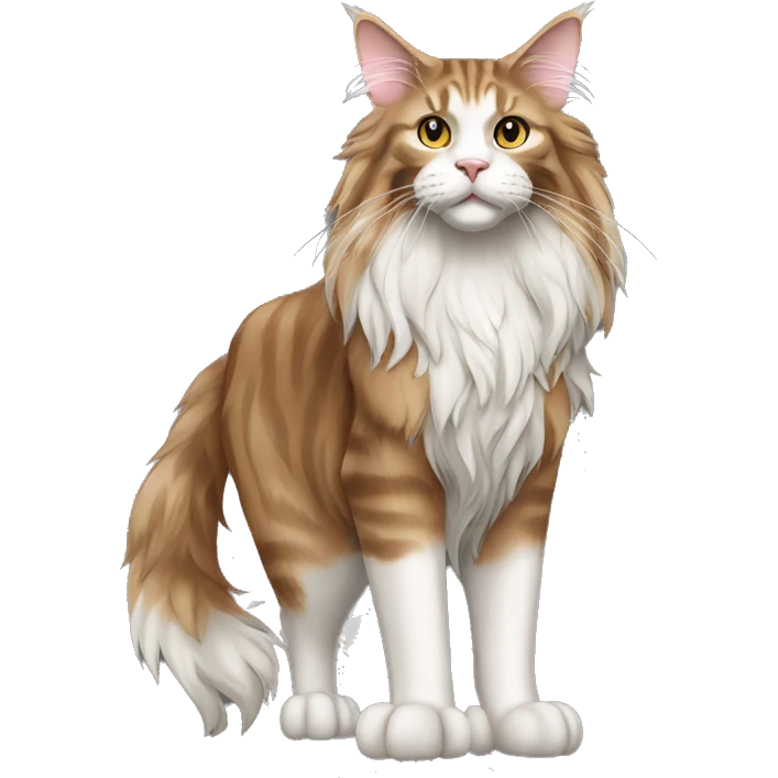 Maine Coon Cat Full Body Standing emoji