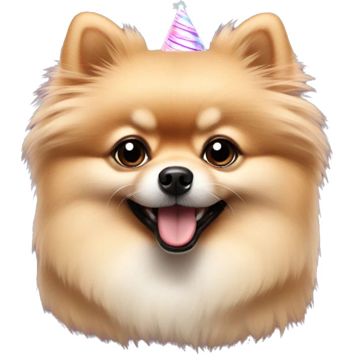 Birthday Creme Pomeranian  emoji