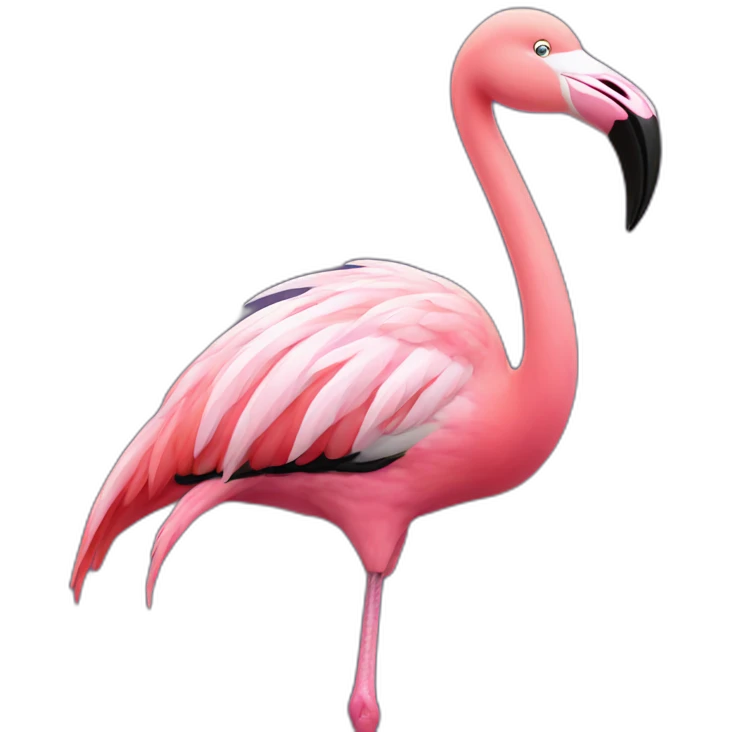 singing flamingo emoji