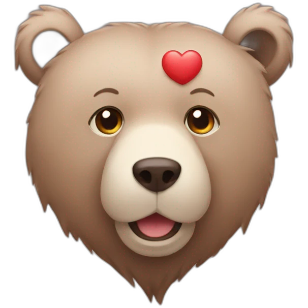 Bear love emoji
