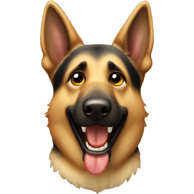 german shepherd crying laughing emoji