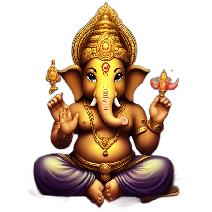 Ganesha dark angel intergalactical spiritual matrix multiverse galaxy emoji
