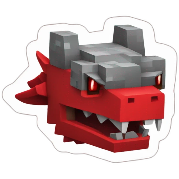 head hat Red dragon Minecraft delegate emoji