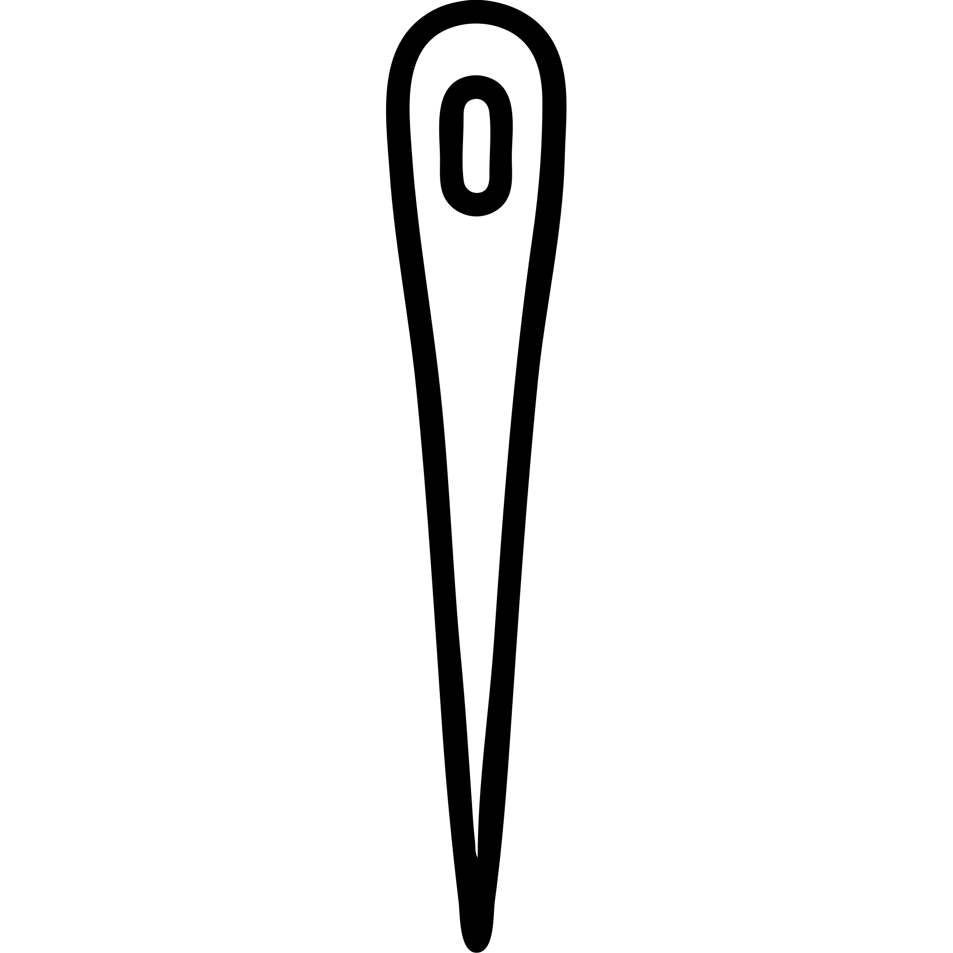 outlined sewing needle icon emoji