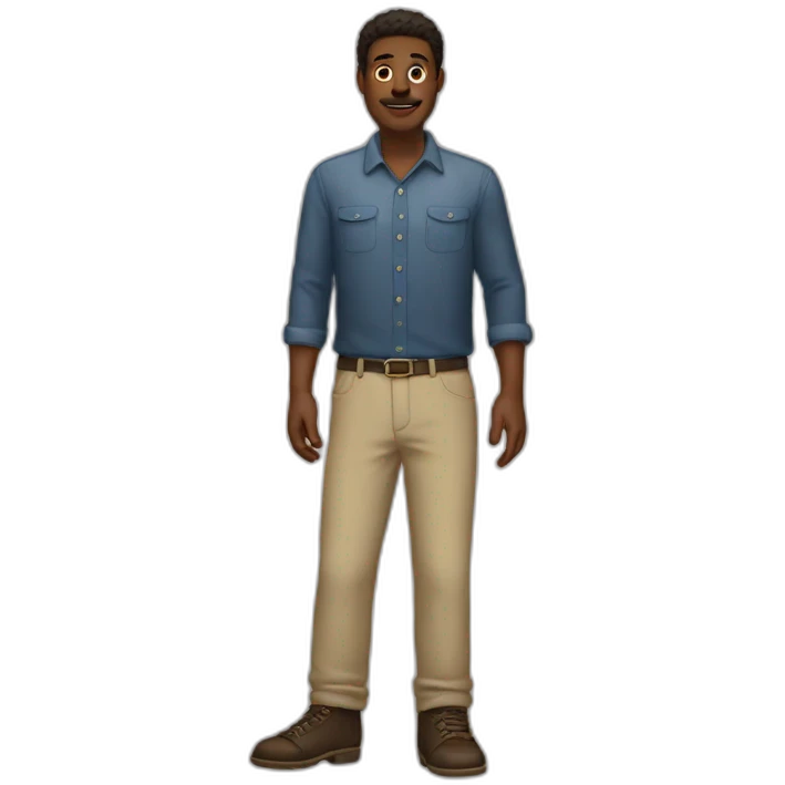 Tall dude with big feet emoji