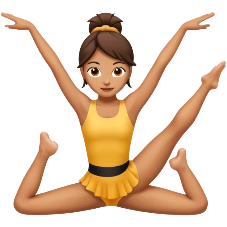 Girl doing splits emoji