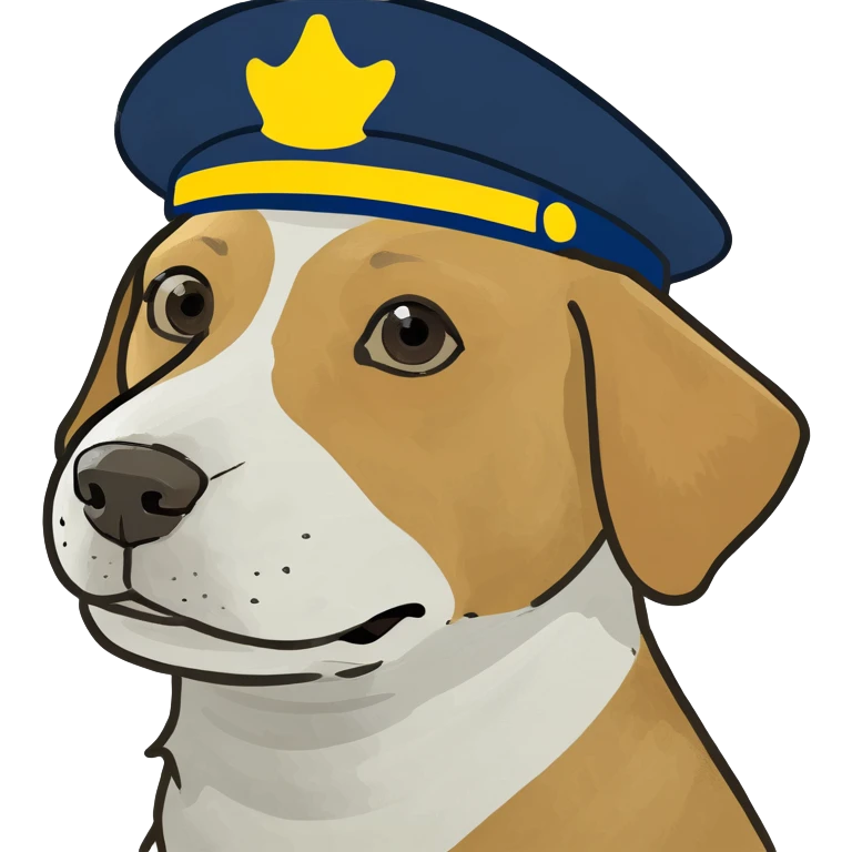 dog wearing a har emoji