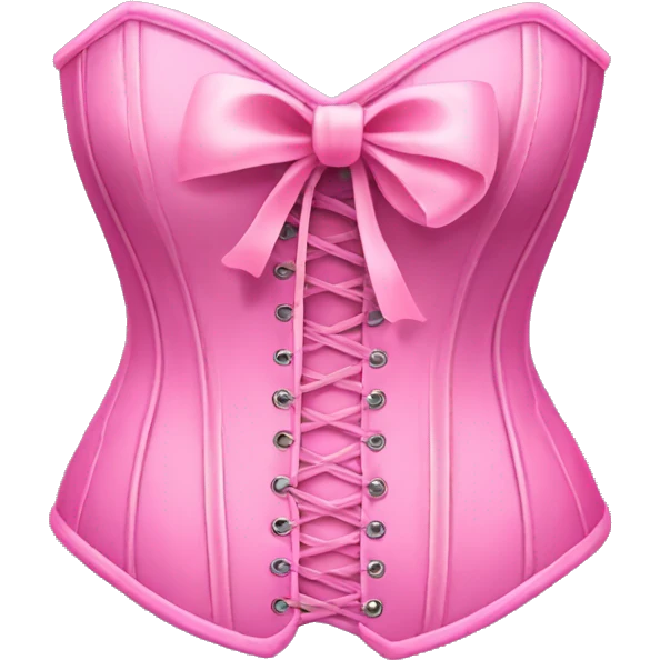 pink corset with bow emoji