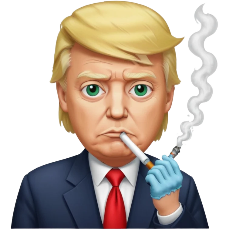 Donald trump smoking meth emoji