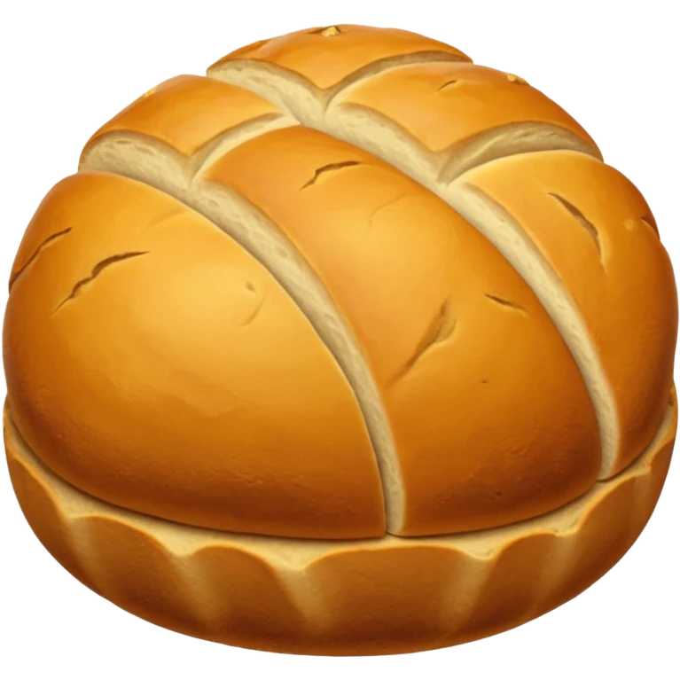 Mexican concha bread emoji