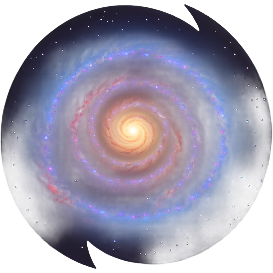 detailed 3D spiral galaxy emoji