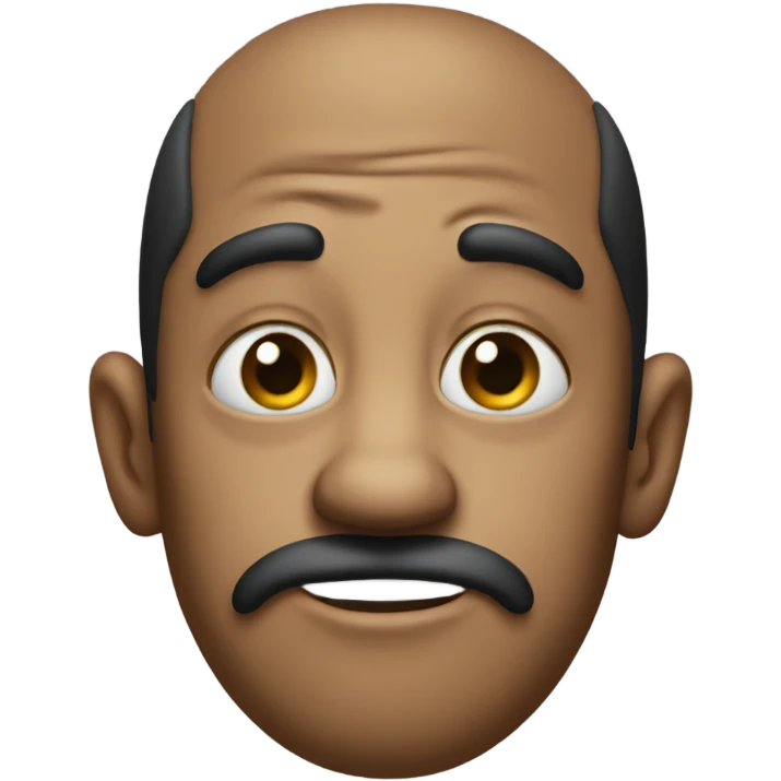 A really stupid and funny looking face emoji