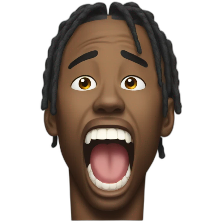 travis scott screaming emoji