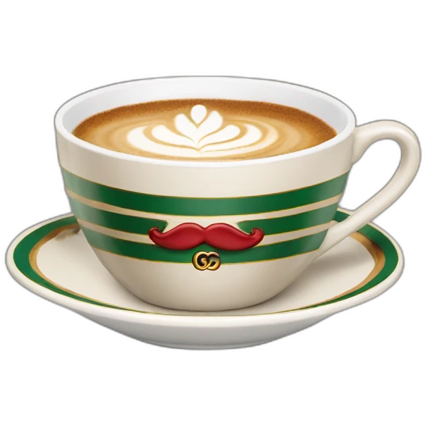 Gucci cappuccino cup emoji