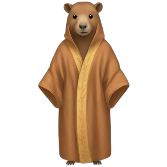 Capibara robe emoji
