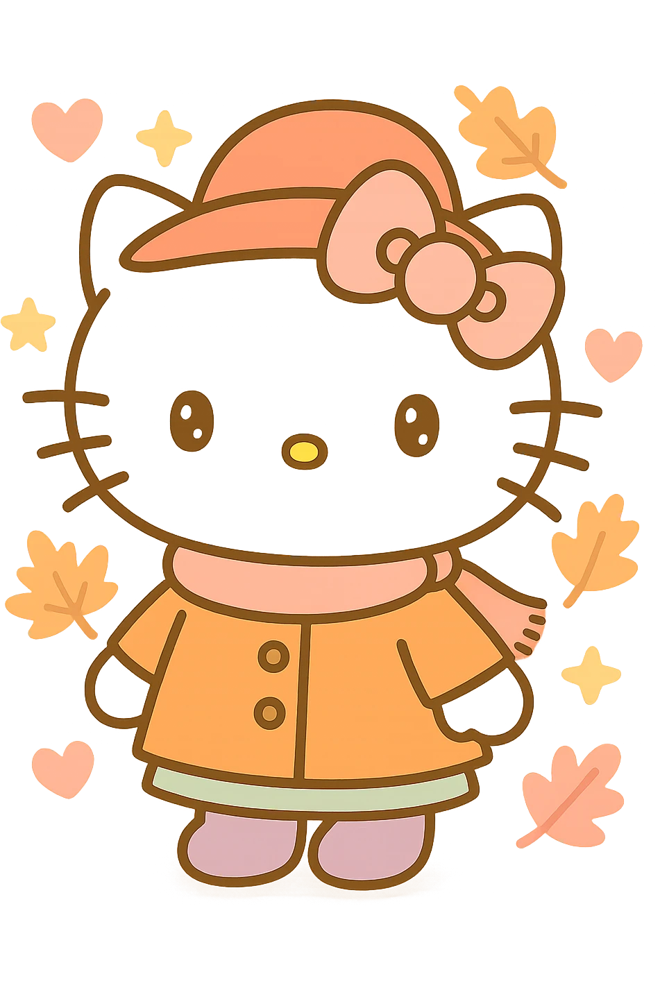 Hello Kitty Autumn Style emoji