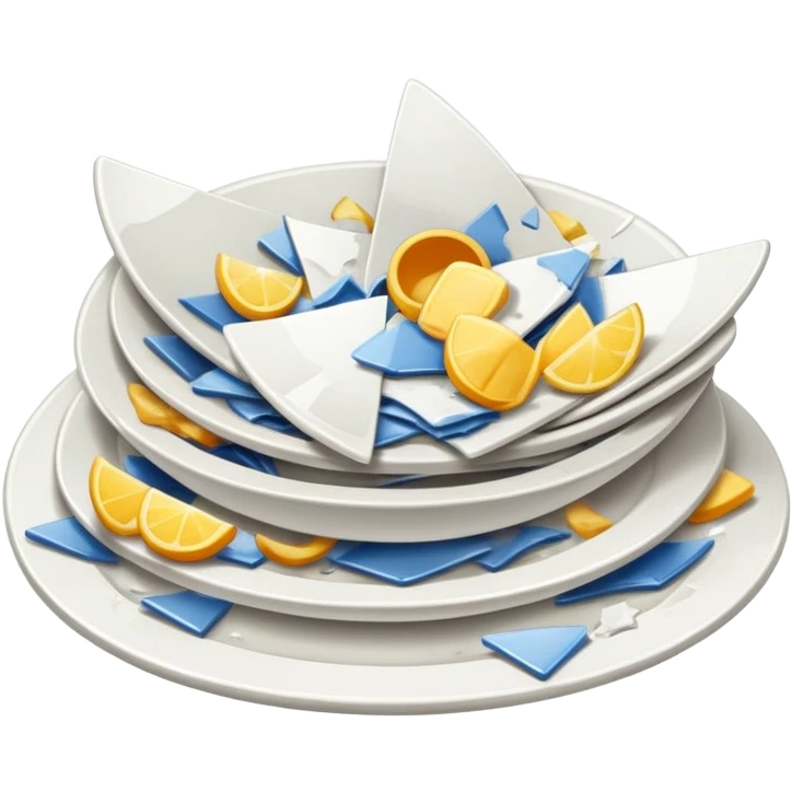 breaking dishes emoji
