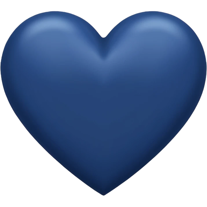 Navy blue heart  emoji