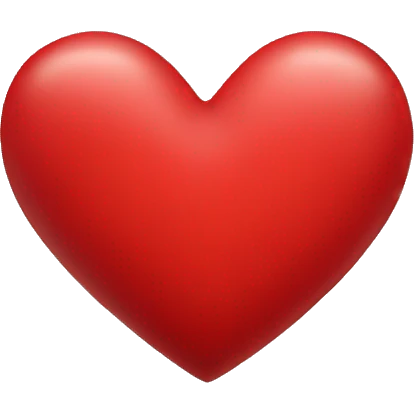 Red heart  emoji