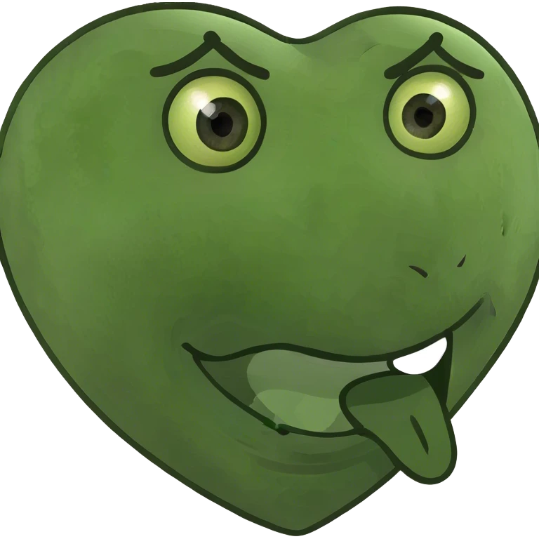 winking heart eye emoji with mouth opened emoji