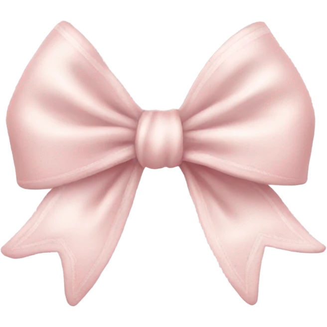 beautiful realistic coquette aesthetic light pink bow  emoji
