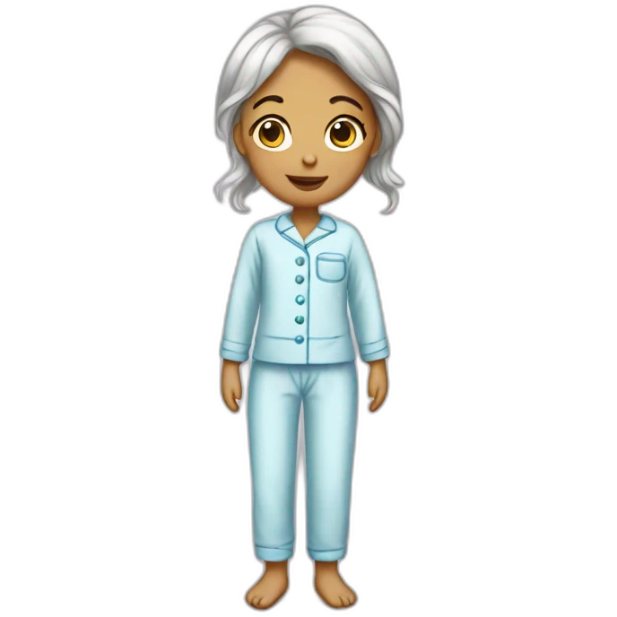 pyjama fille emoji