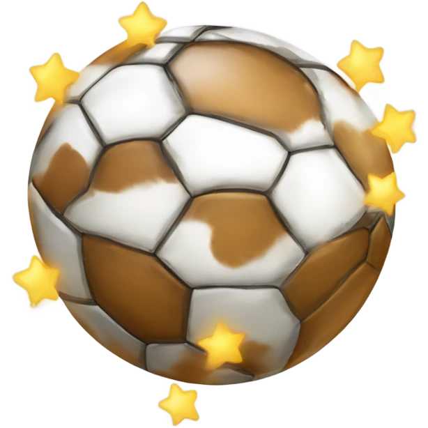 Uma bola brilhante de festa com um lacinho emoji