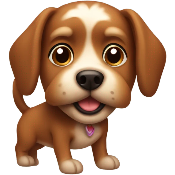 small brown dog emoji