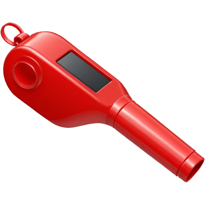 whistle in red emoji