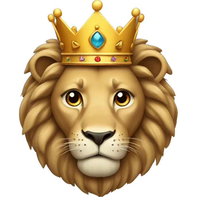 lion with a crown emoji