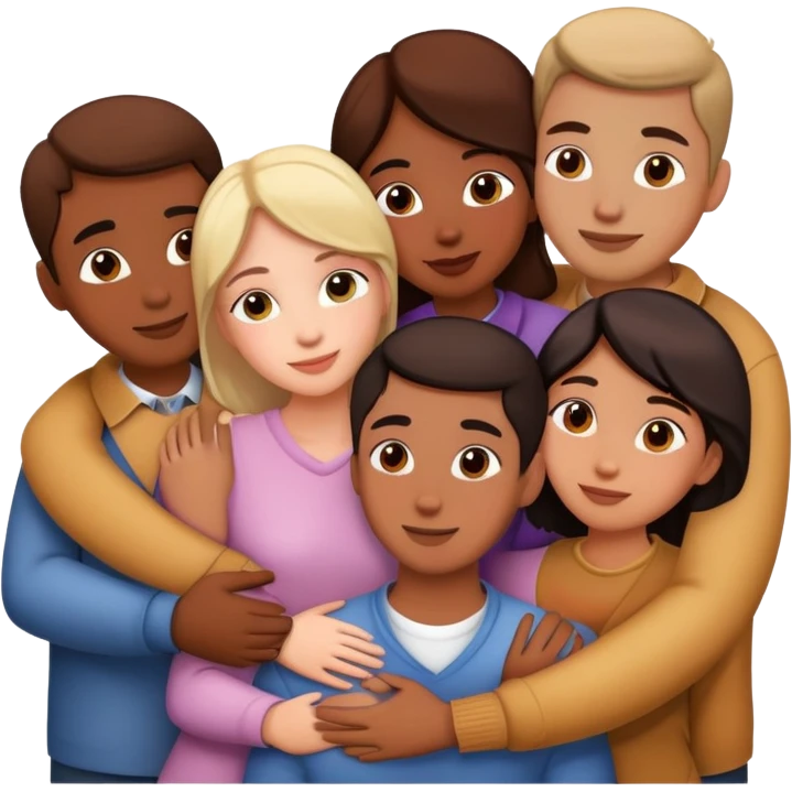 6 person romantic relationship  emoji