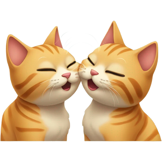 kissing cats  emoji