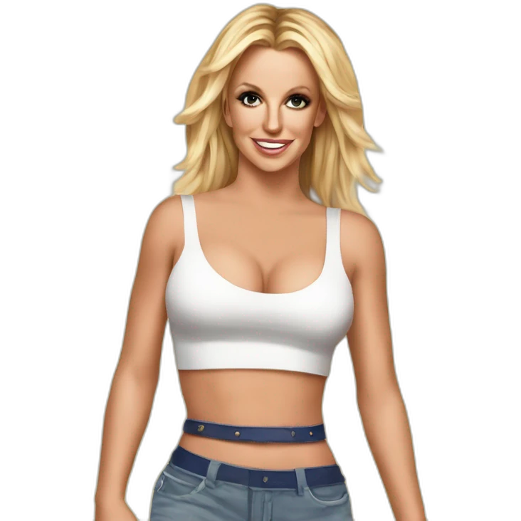 Britney spears in crop top emoji