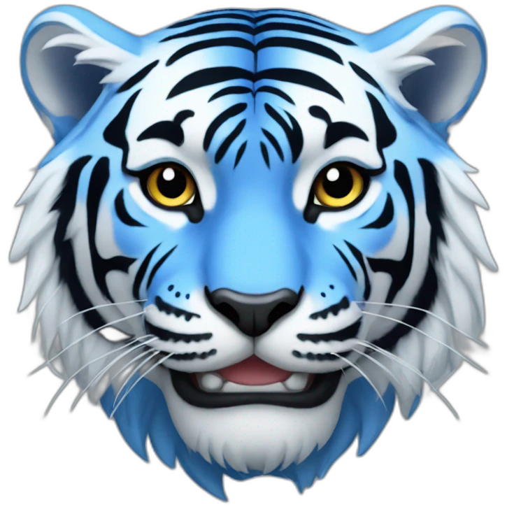 Blue tiger emoji