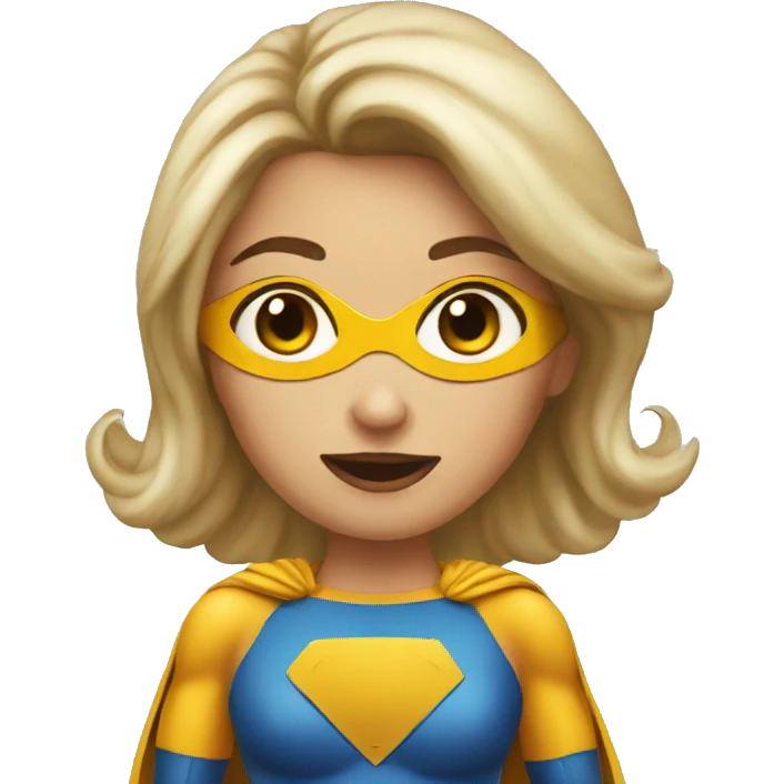 super hero food girl emoji