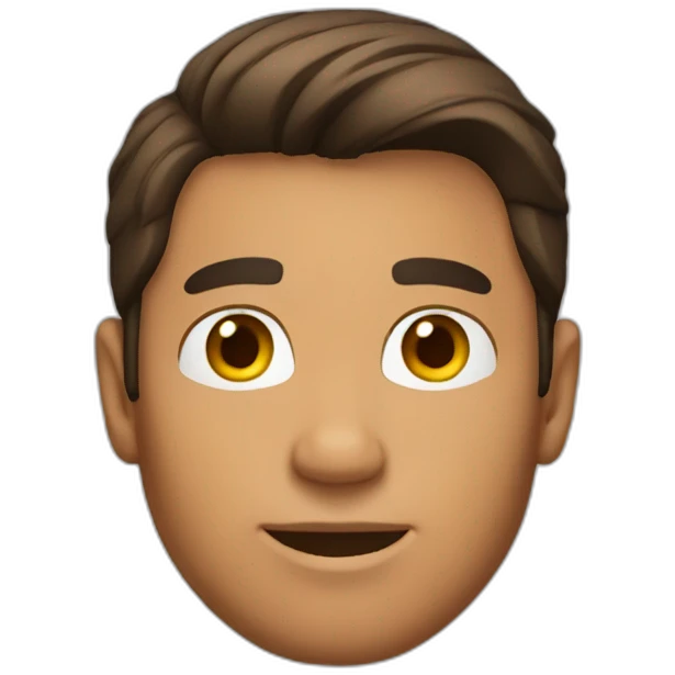 brunette man tanned emoji