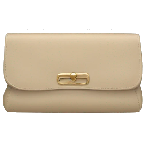 beige clutch bag emoji
