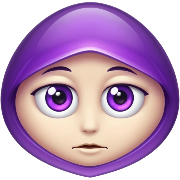 amethytst with eyes emoji