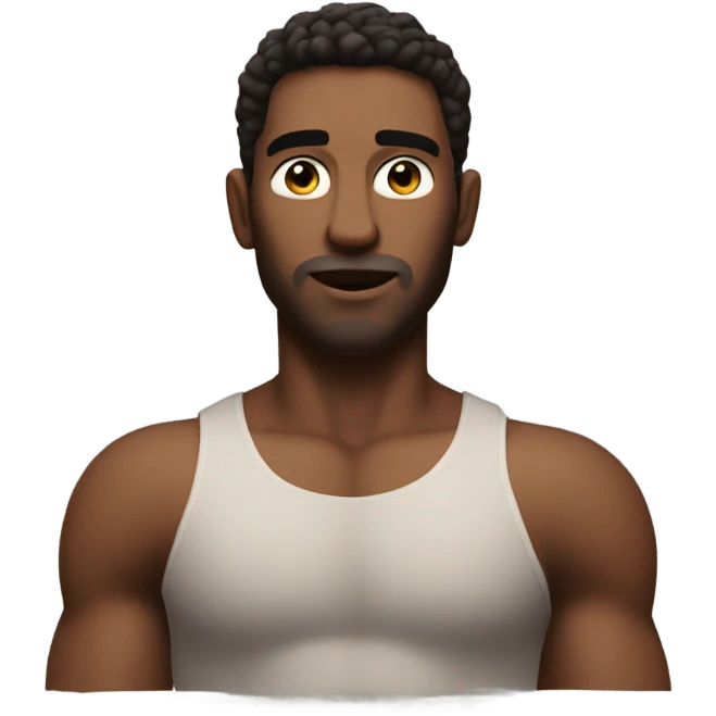 Model man with big chest that my boyfriend is lacking  emoji