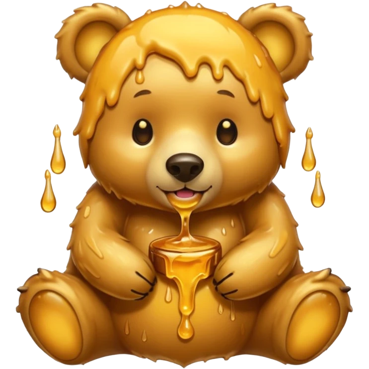 Honey on bear emoji