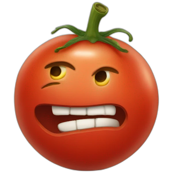 a rotten tomato emoji